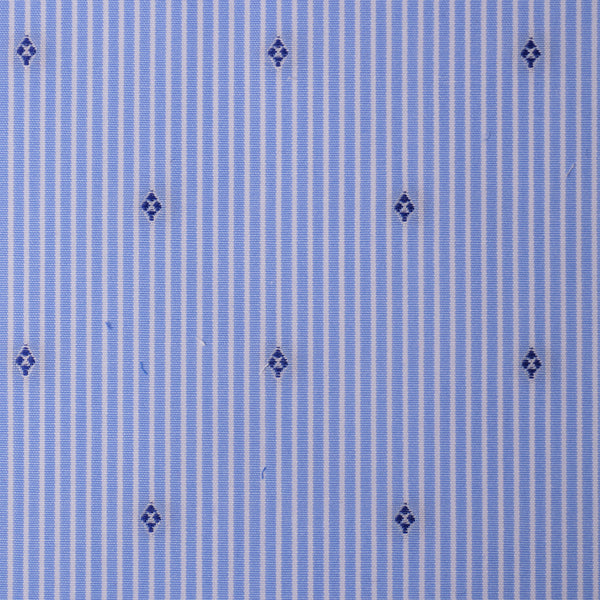 Mid Blue Poplin Stripes Shirt
